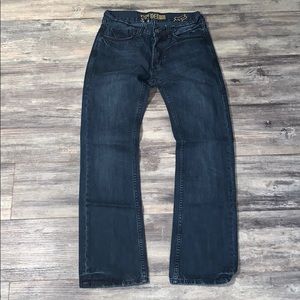 FOX /'THROTTLE 2/' DISTRESSED BOYS JEANS SIZE 10